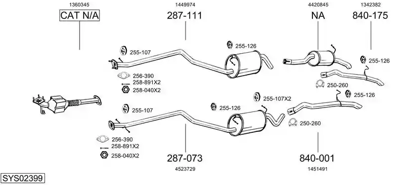 BOSAL SYS02399