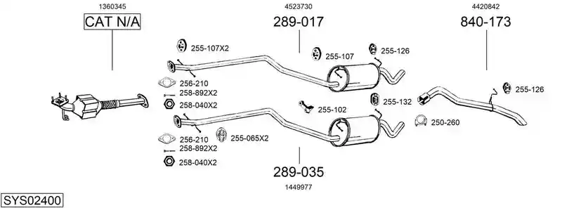 BOSAL SYS02400