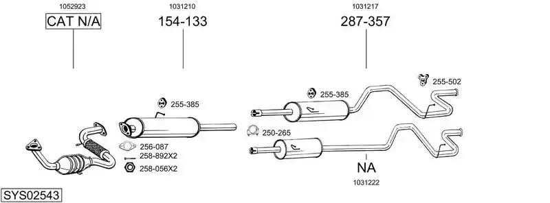 BOSAL SYS02543