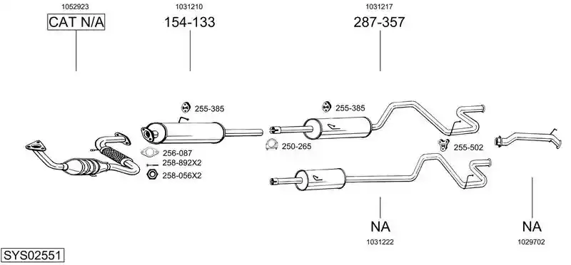 BOSAL SYS02551