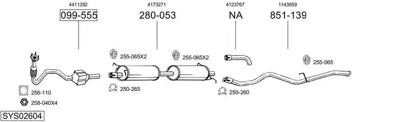 BOSAL SYS02604