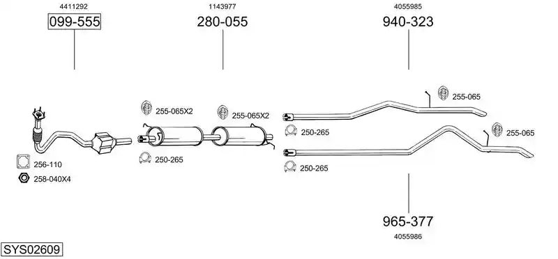 BOSAL SYS02609