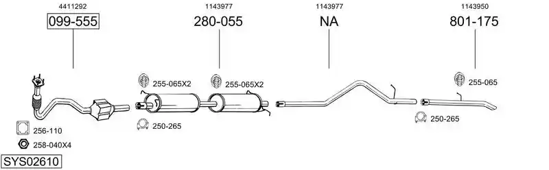 BOSAL SYS02610