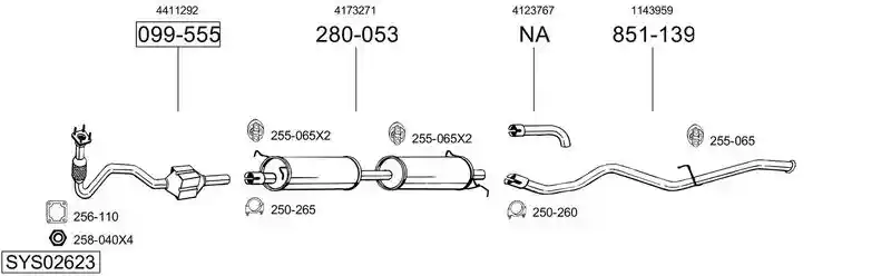 BOSAL SYS02623