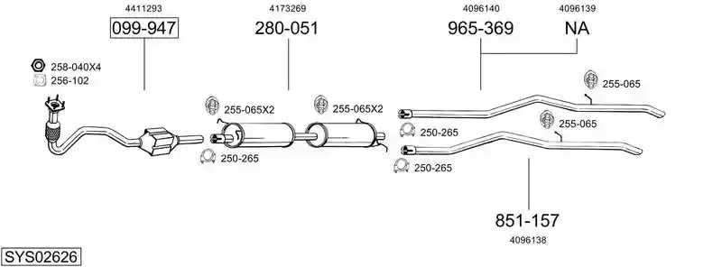 BOSAL SYS02626