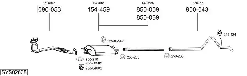 BOSAL SYS02638