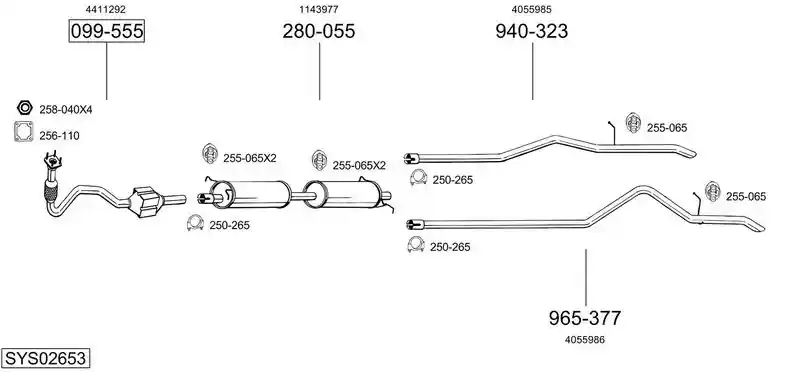 BOSAL SYS02653