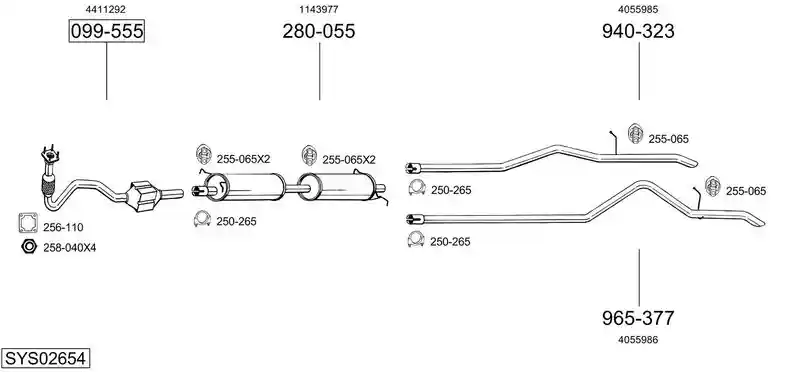 BOSAL SYS02654