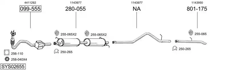 BOSAL SYS02655