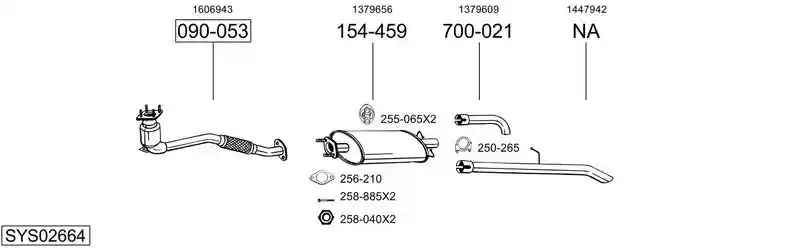 BOSAL SYS02664