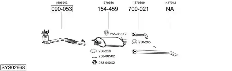 BOSAL SYS02668