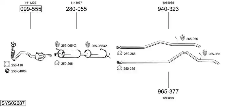 BOSAL SYS02687