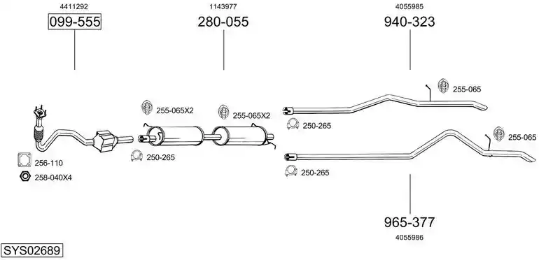 BOSAL SYS02689