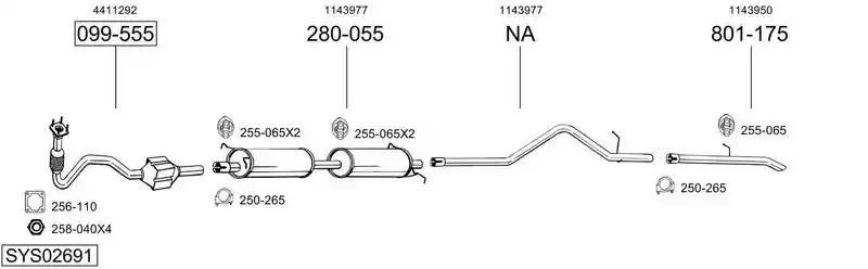 BOSAL SYS02691