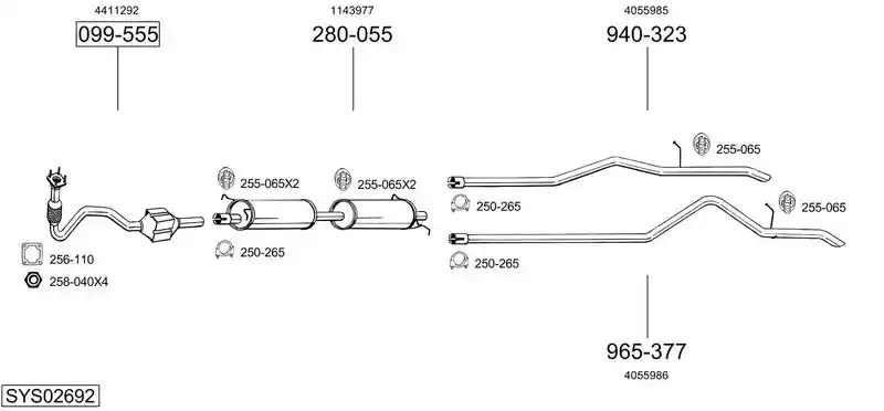 BOSAL SYS02692