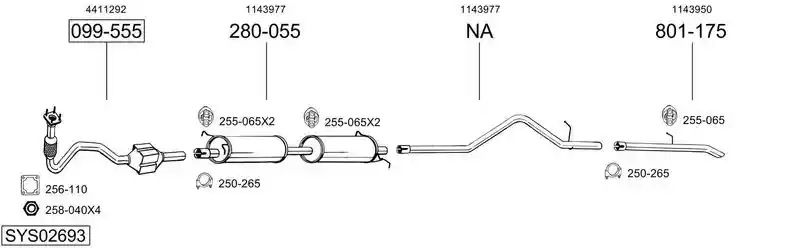 BOSAL SYS02693