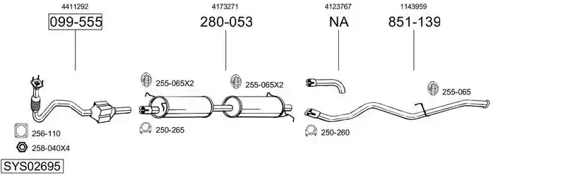 BOSAL SYS02695