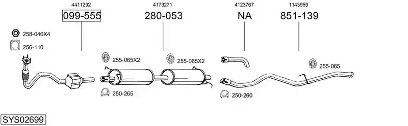 BOSAL SYS02699
