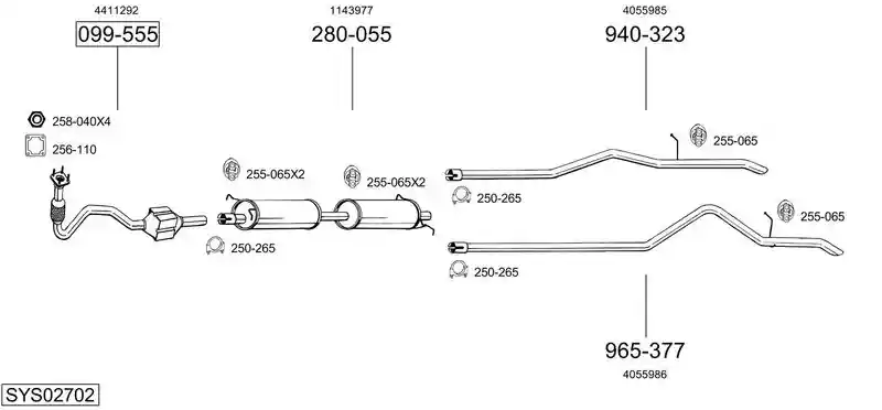 BOSAL SYS02702