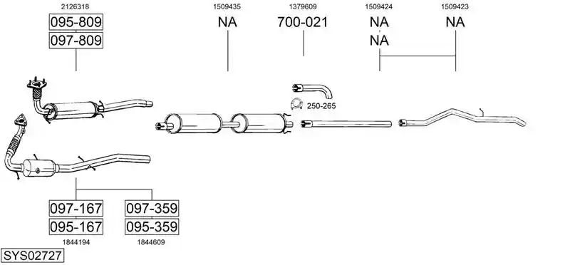 BOSAL SYS02727