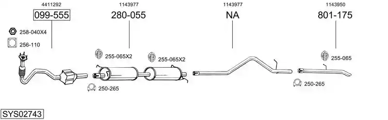 BOSAL SYS02743