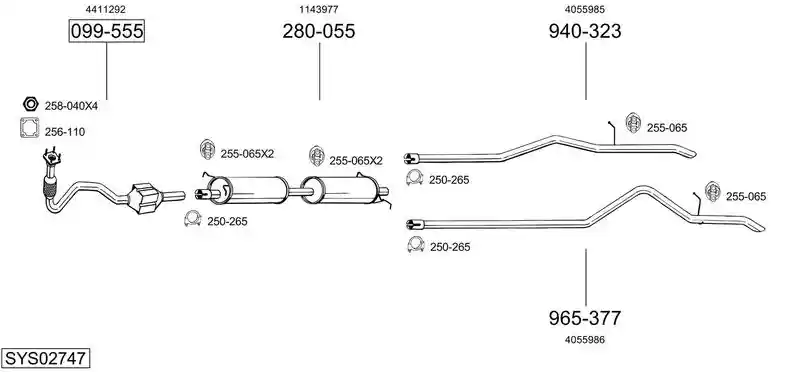 BOSAL SYS02747