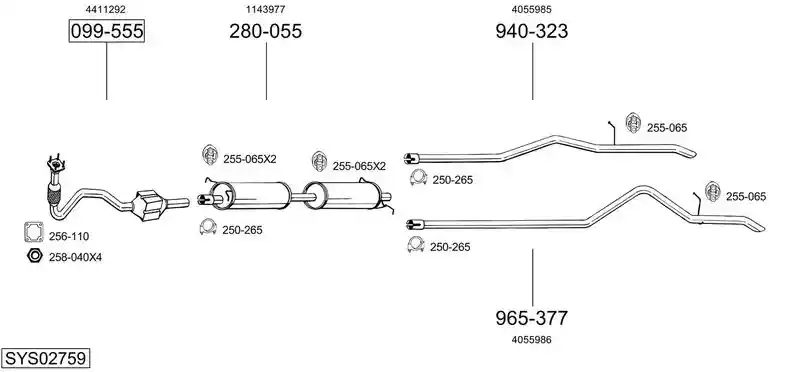 BOSAL SYS02759