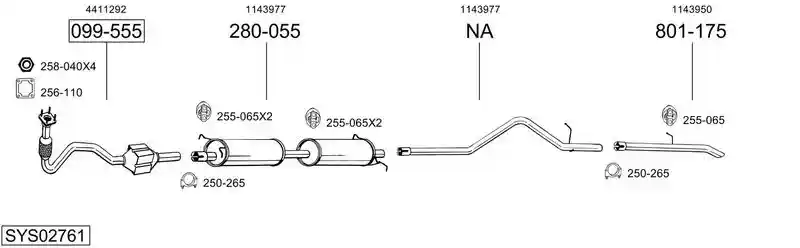BOSAL SYS02761
