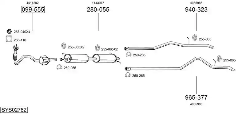 BOSAL SYS02762