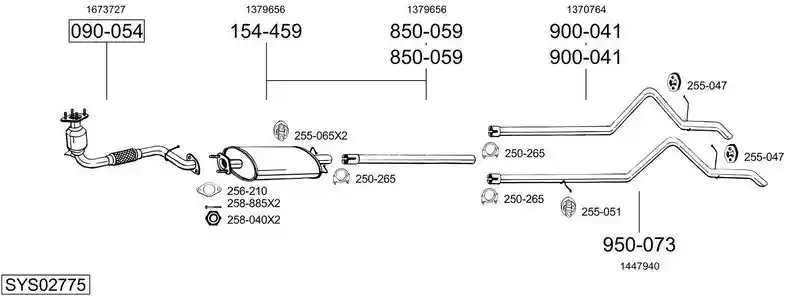 BOSAL SYS02775