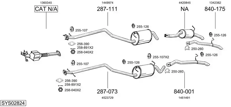 BOSAL SYS02824