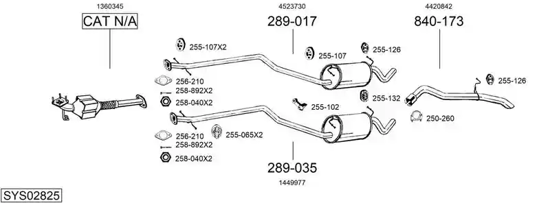 BOSAL SYS02825