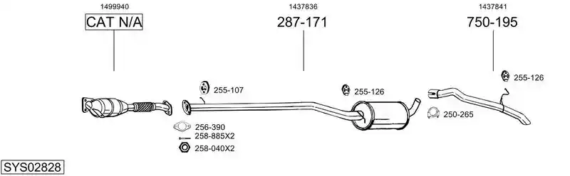 BOSAL SYS02828