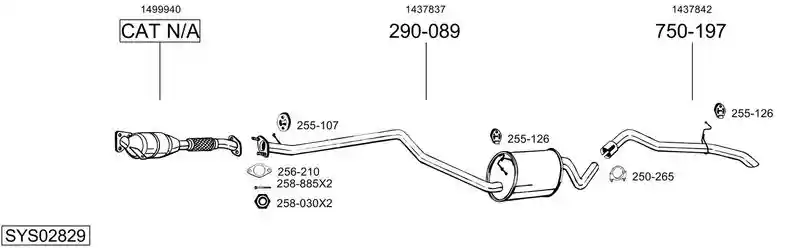BOSAL SYS02829