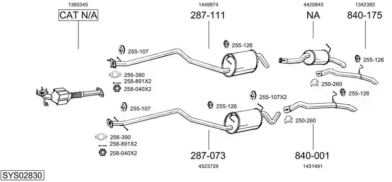 BOSAL SYS02830