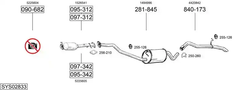 BOSAL SYS02833