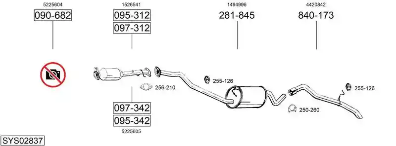 BOSAL SYS02837