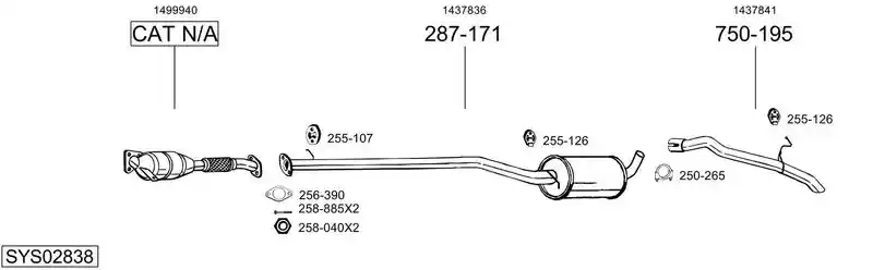 BOSAL SYS02838