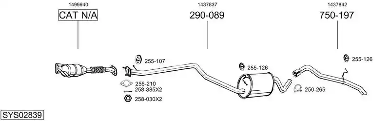 BOSAL SYS02839