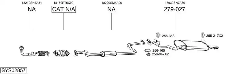 BOSAL SYS02857