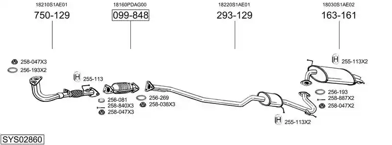 BOSAL SYS02860
