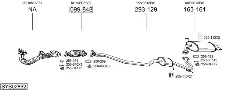 BOSAL SYS02862