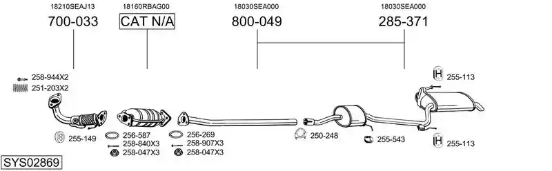 BOSAL SYS02869