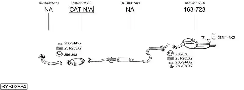 BOSAL SYS02884