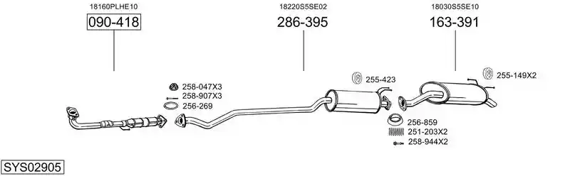 BOSAL SYS02905