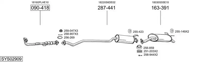 BOSAL SYS02909