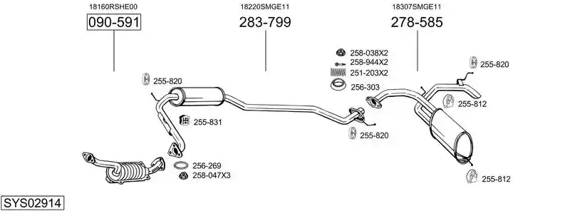 BOSAL SYS02914