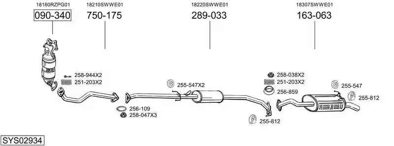 BOSAL SYS02934