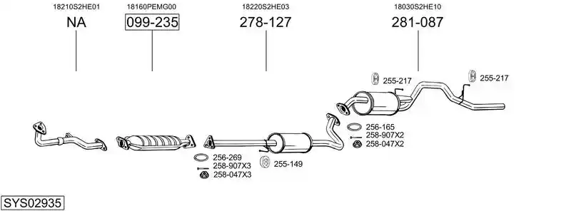 BOSAL SYS02935