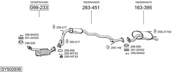 BOSAL SYS02936